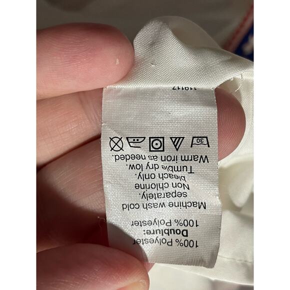 J. Crew Sz 00 Boho Paisley Lined Short Sleeve Shift Dress Blue Red C5608 SU 17 - Picture 8 of 8